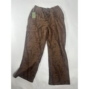 Dairy Boy Brown Chocolate Camo Sweatpants Wide Leg Pants Large NWT Rare
